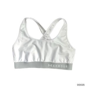 Under Armour Compression Sports Bra (Women's) (L) (White)